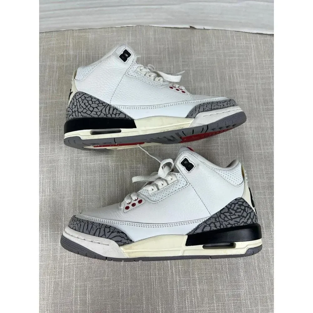 Air Jordan 3‎ Retro White Cement Reimagined Sz 6Y